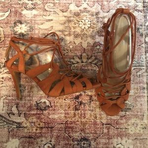 Banana Republic “Julie” Suede strappy sandal.